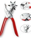 Iron Revolving Hole Punch Pliers for leather, rubber Iron Revolving Hole Punch Pliers for leather, rubber