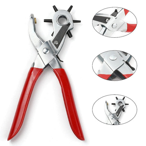Iron Revolving Hole Punch Pliers for leather, rubber Iron Revolving Hole Punch Pliers for leather, rubber