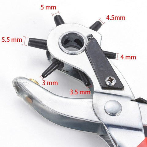 Iron Revolving Hole Punch Pliers for leather, rubber Iron Revolving Hole Punch Pliers for leather, rubber