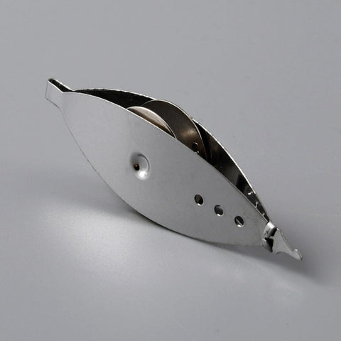 Iron Tatting Shuttle – DIY Lacemaking Tool, Platinum, 72.5×22mm Iron Tatting Shuttle – DIY Lacemaking Tool, Platinum, 72.5×22mm