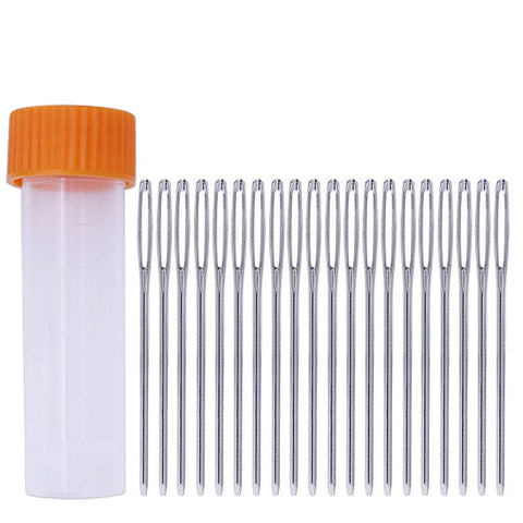 Iron Yarn Needles, Big Eye Blunt Needles for Cross-Stitch & Embroidery Iron Yarn Needles, Big Eye Blunt Needles for Cross-Stitch & Embroidery