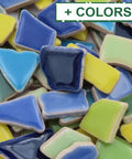 Jigsaw Ceramic Mosaic Tiles – Mixed Colours, 200g Jigsaw Ceramic Mosaic Tiles – Mixed Colours, 200g