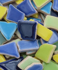 MIX A Jigsaw Ceramic Mosaic Tiles – Mixed Colours, 200g Jigsaw Ceramic Mosaic Tiles – Mixed Colours, 200g