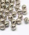 Lantern CCB Plastic Beads – Platinum Finish, Lightweight Jewelry Spacer Beads 13-14mm Lantern CCB Plastic Beads – Platinum Finish, Lightweight Jewelry Spacer Beads 13-14mm
