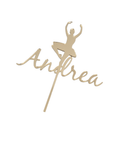 Laser Cut Cake Topper Ballerina Mirror Plexi Laser Cut Cake Topper Ballerina Mirror Plexi