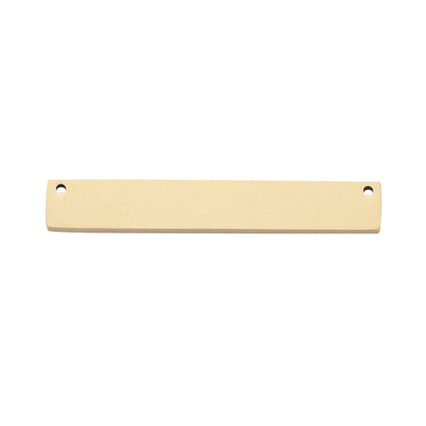 GOLDEN Laser Engraving - 304 Stainless Steel Link Name Tag with Heart , 8x39mm Laser Engraving - 304 Stainless Steel Link Name Tag with Heart , 8x39mm