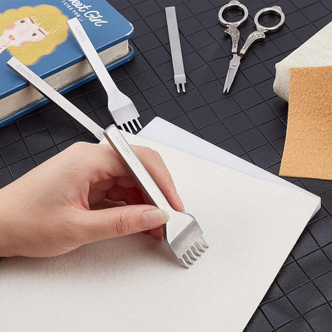 Leather Craft Hole Punches Tool, with Imitation Leather kit Leather Craft Hole Punches Tool, with Imitation Leather kit
