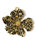 Leopard Print Flower Pendant 18K Gold Plated – Stainless Steel Enamel Charm 40mm Leopard Print Flower Pendant 18K Gold Plated – Stainless Steel Enamel Charm 40mm | Cyprus