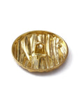 Light Gold Alloy Shank Button – Flat Round, 30mm Light Gold Alloy Shank Button – Flat Round, 30mm