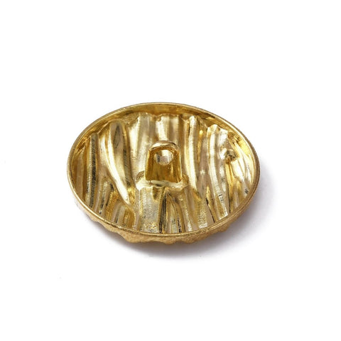 Light Gold Alloy Shank Button – Flat Round, 30mm Light Gold Alloy Shank Button – Flat Round, 30mm