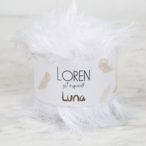 R001 Loren Luna Eyelash Yarn – Soft Knitting and Crochet Yarn for Apparel, Accessories & Baby Projects Loren Luna Eyelash Yarn – Soft Knitting and Crochet Yarn for Apparel, Accessories & Baby Projects