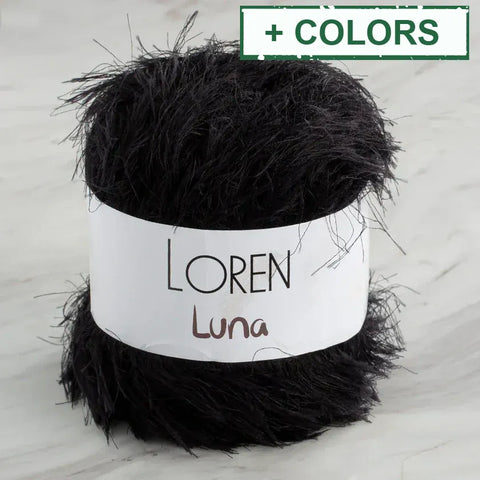 Loren Luna Eyelash Yarn – Soft Knitting and Crochet Yarn for Apparel, Accessories & Baby Projects Loren Luna Eyelash Yarn – Soft Knitting and Crochet Yarn for Apparel, Accessories & Baby Projects