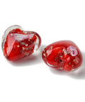 LuminousGold Sand Lampwork Beads, Glow in the Dark, Heart, Red Size: about 20.5mm LuminousGold Sand Lampwork Beads, Glow in the Dark, Heart, Red Size: about 20.5mm