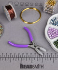 Mini Chain Nose Nylon Jaw Plier, 90mm Beadsmith Mini Double Nylon Jaw Flatnose Plier with Spring