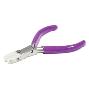 Mini Chain Nose Nylon Jaw Plier, 90mm Beadsmith Mini Double Nylon Jaw Flatnose Plier with Spring