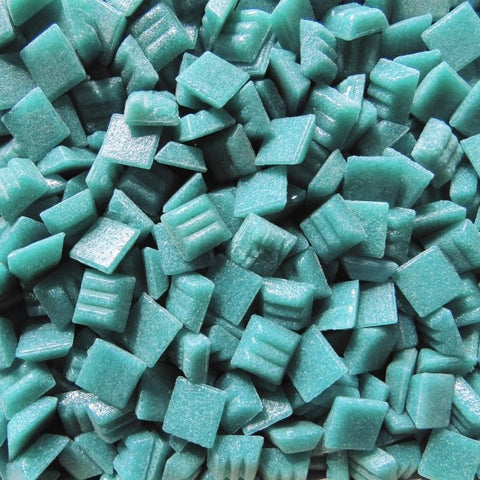VIBRANT TEAL Mini Glass Mosaic Tiles 10x10mm – 200g Mini Glass Mosaic Tiles 10x10mm | Premium Mosaic Supplies Cyprus