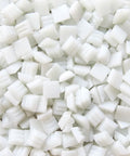 TRANS WHITE Mini Glass Mosaic Tiles 10x10mm – 200g Mini Glass Mosaic Tiles 10x10mm | Premium Mosaic Supplies Cyprus