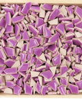 PRETTY PURPLE Mini Jigsaw Ceramic Mosaic Tiles – 100g Pack Mini Jigsaw Ceramic Mosaic Tiles – 100g Pack | BalzarCrafts