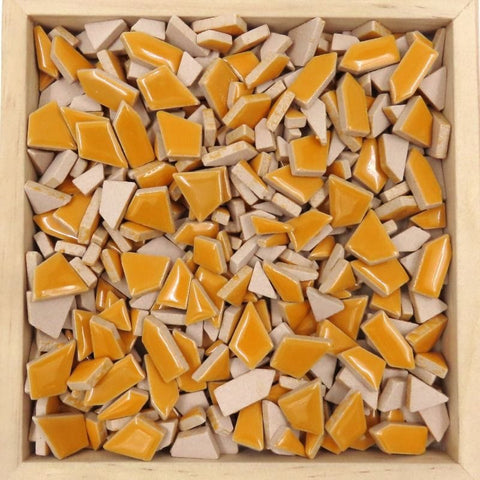 CURRY Mini Jigsaw Ceramic Mosaic Tiles – 100g Pack Mini Jigsaw Ceramic Mosaic Tiles – 100g Pack | BalzarCrafts