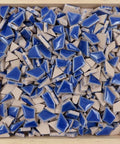 BLUE Mini Jigsaw Ceramic Mosaic Tiles – 100g Pack Mini Jigsaw Ceramic Mosaic Tiles – 100g Pack | BalzarCrafts