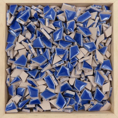 BLUE Mini Jigsaw Ceramic Mosaic Tiles – 100g Pack Mini Jigsaw Ceramic Mosaic Tiles – 100g Pack | BalzarCrafts