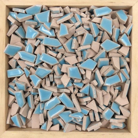 AZURE Mini Jigsaw Ceramic Mosaic Tiles – 100g Pack Mini Jigsaw Ceramic Mosaic Tiles – 100g Pack | BalzarCrafts