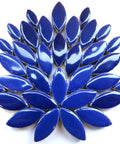 INDIGO Mini Petals High-Gloss Ceramic Mosaic Tiles – Mixed Sizes, 125g Mini Petals Ceramic Mosaic Tiles Mixed Sizes 125g