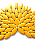CURRY Mini Petals High-Gloss Ceramic Mosaic Tiles – Mixed Sizes, 125g Mini Petals Ceramic Mosaic Tiles Mixed Sizes 125g