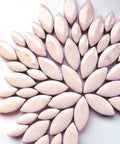SWEET PINK Mini Petals High-Gloss Ceramic Mosaic Tiles – Mixed Sizes, 125g Mini Petals Ceramic Mosaic Tiles Mixed Sizes 125g