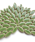 JADE Mini Petals High-Gloss Ceramic Mosaic Tiles – Mixed Sizes, 125g Mini Petals Ceramic Mosaic Tiles Mixed Sizes 125g