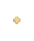 24KT GOLD PLATED Mini Zamak Cross Slider, 6.2mm Mini Zamak Cross Connector Slider 6.2mm - Jewellery making component