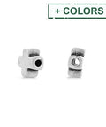 Mini Zamak Cross Slider, 6.2mm Mini Zamak Cross Connector Slider 6.2mm - Jewellery making component