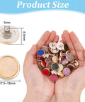 Mixed-Colour Resin Shank Buttons – Flat Round, 18mm Mixed-Colour Resin Shank Buttons – Flat Round, 18mm