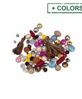 Mixed Pack of 2 Tassels and Glass & Acrylic Beads Mixed pack of 2 Tassels and Glass & Acrylic beads - DIY supplies