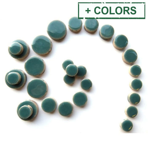 Mixed-Size Glazed Ceramic Circle Mosaic Tiles Mixed-Size Glazed Ceramic Circle Mosaic Tiles