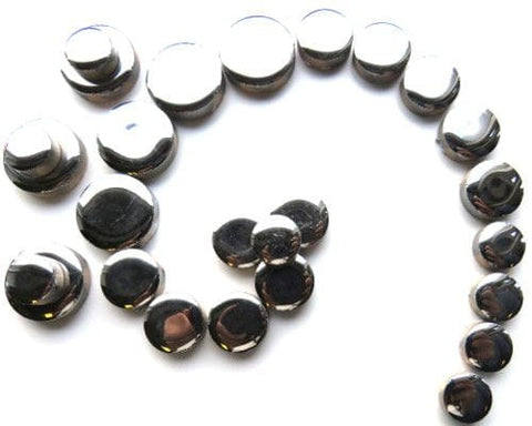 SILVER Mixed-Size Glazed Ceramic Circle Mosaic Tiles Mixed-Size Glazed Ceramic Circle Mosaic Tiles