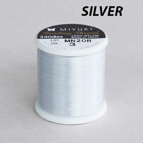 SILVER Miyuki Beading Thread 50 meters Miyuki Beading Thread 50 meters