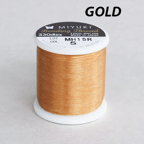 GOLD Miyuki Beading Thread 50 meters Miyuki Beading Thread 50 meters
