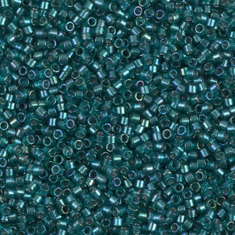 Miyuki DB1769 Miyuki Delica 11/0 Sparkling Aqua green Lined teal AB (10g)