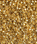 Miyuki Delica 10/0 Duracoat Galvanized Gold DBM1832 Miyuki Delica 10/0 Seed Beads – Duracoat Galvanized Gold (DBM1832) | Japanese Cylinder Beads