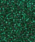 Miyuki Delica 10/0 Silver Lined Emerald (10g) DBM0605 DELICA 10/0 DYED SILVERLINED EMERALD