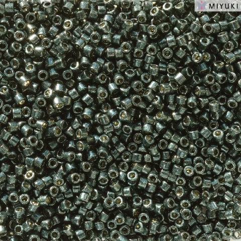 Miyuki Delica 11/0 DB2507 Duracoat Galvanized Black Moss – Metallic Cylinder Beads Miyuki Delica 11/0 DB2507 Duracoat Galvanized Black Moss – Metallic Cylinder Beads
