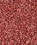 Miyuki Delica 11/0 Duracoat Galvanized Matted Berry DB1838F Miyuki Delica 11/0 Duracoat Galvanized Matted Berry DB1838F