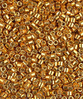 Miyuki Delica 11/0 Duracoat Galvanized Yellow Gold Beads DB1833 Miyuki Delica 11/0 Duracoat Galvanized Yellow Gold Beads DB1833