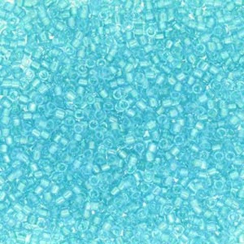 Miyuki Delica 11/0 Fancy Lined Aqua Miyuki Delica 11/0 Fancy Lined Aqua