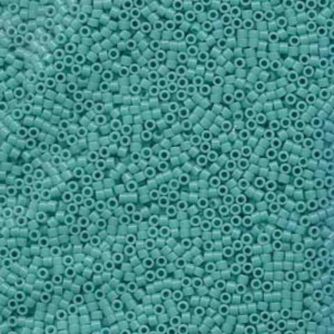 Miyuki Delica 11/0 Opaque Turquoise Green 0729 Miyuki Delica 11/0 Seed Beads – Opaque Turquoise Green | Japanese Glass Cylinder Beads