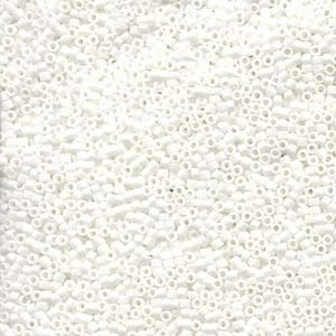 Miyuki Delica 11/0 White Matted – DB Cylinder Seed Beads for Precision Bead Weaving Miyuki Delica 11/0 White Matted – DB Cylinder Seed Beads for Precision Bead Weaving