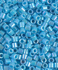 Miyuki Delica 8/0 Opaque Blue AB (10g) DBL0164 MIYUKI DELICA 8/0 OPAQUE LT. BLUE AB