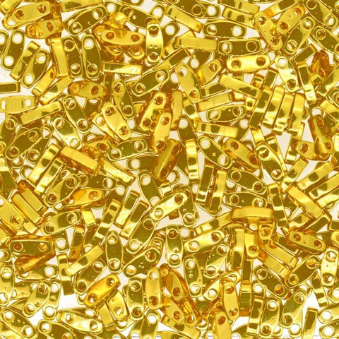 Miyuki Miyuki Quarter Tila Beads 24kt Gold Plated