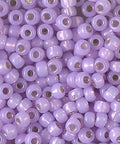 Miyuki Seed Beads 6/0 Dyed Lilac Silver Lined Alabaster (50/250g) Miyuki Seed Beads 6/0 Dyed Lilac Silver Lined Alabaster (50/250g)